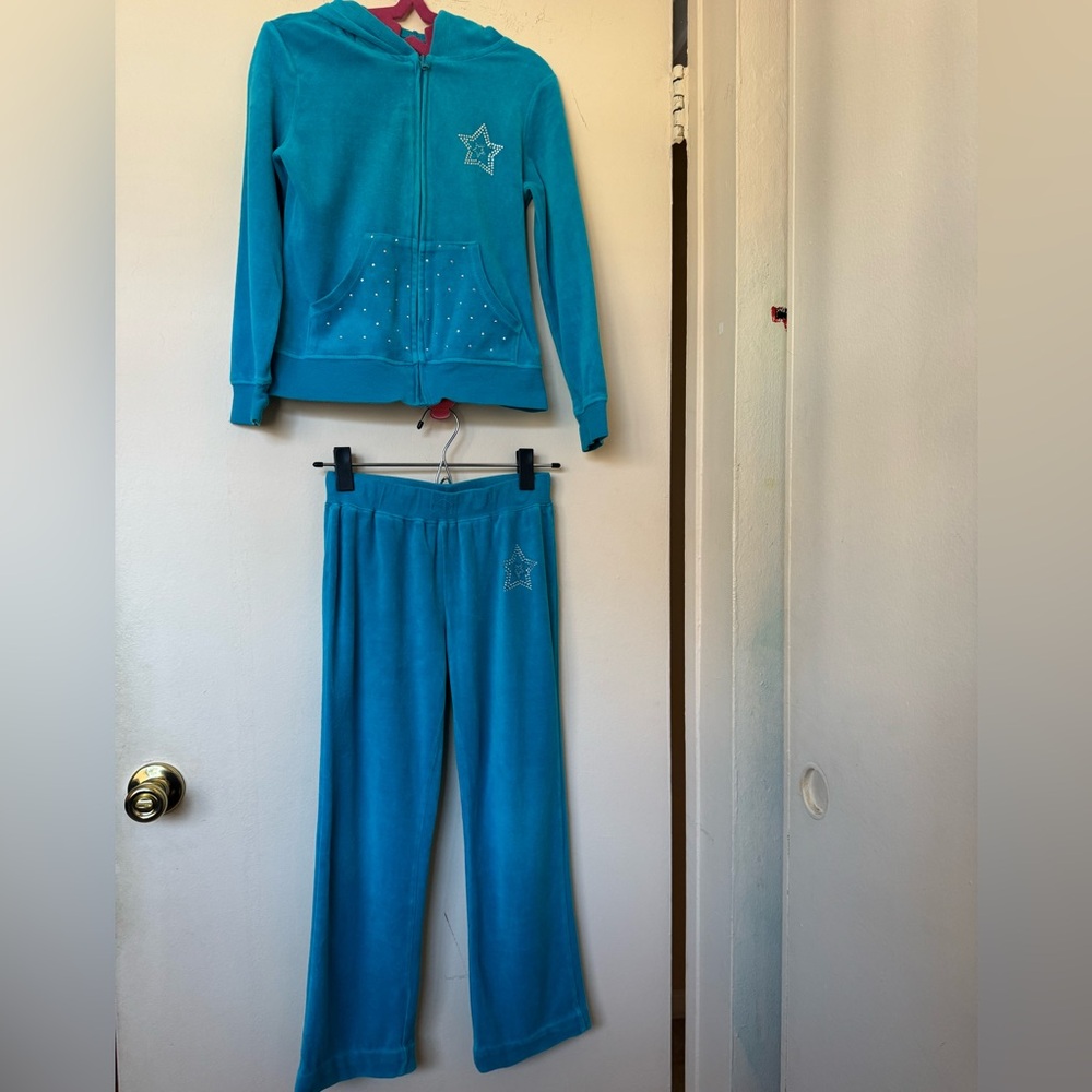 Star ride girls 10/12 velour track suit